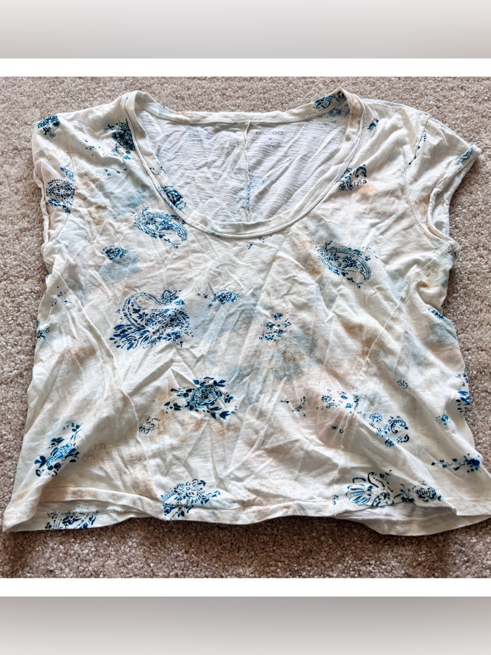 | Anthropologie | Pilcro Scoop Neck Graphic T-shirt